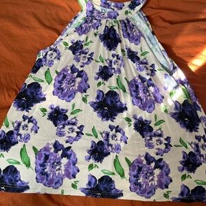 Floral Purple and Green top